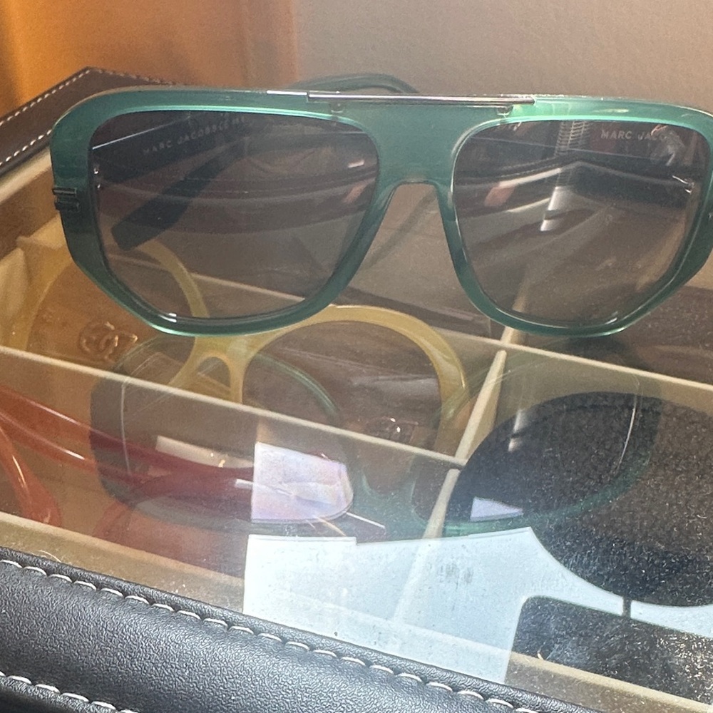 Marc Jacobs Teal Aviator Sunglasses